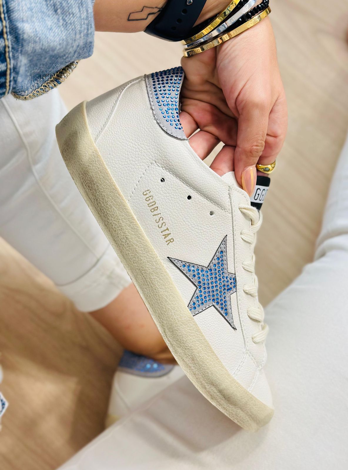 TENIS GOLDEN GOOSE BLUE