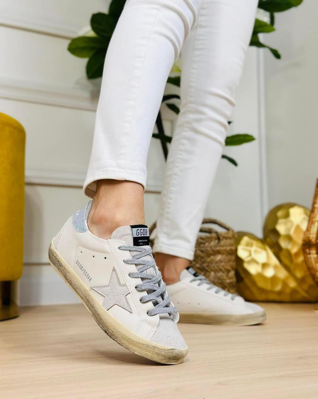 TENIS GOLDEN GOOSE GRIS LATE