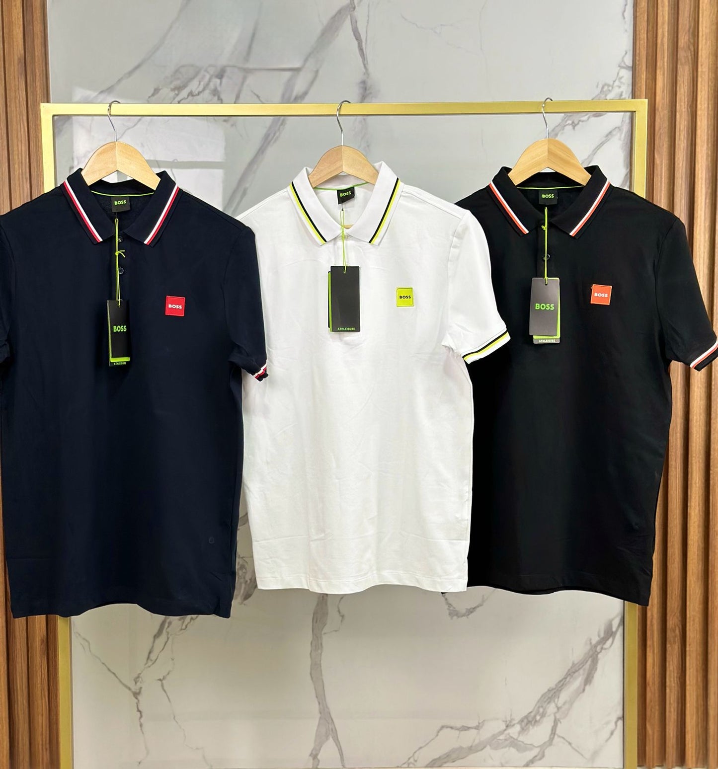 PLAYERA TIPO POLO HUGO BOSS CABALLERO MARINO