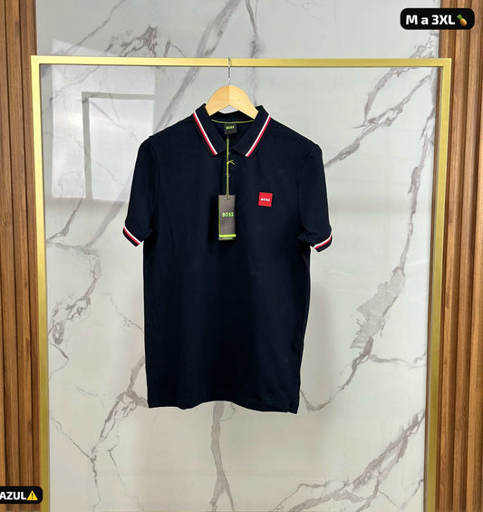 PLAYERA TIPO POLO HUGO BOSS CABALLERO MARINO