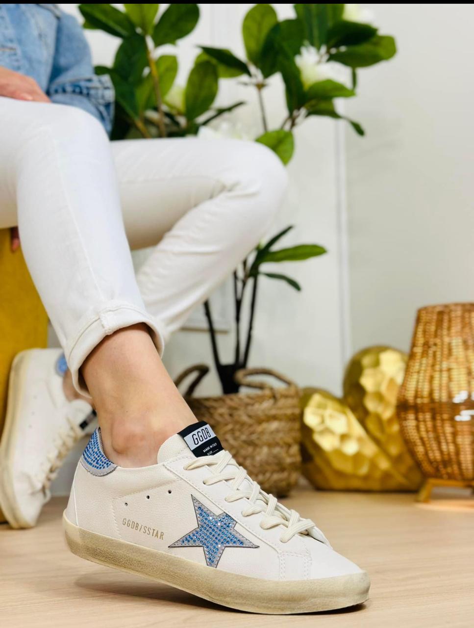 TENIS GOLDEN GOOSE BLUE