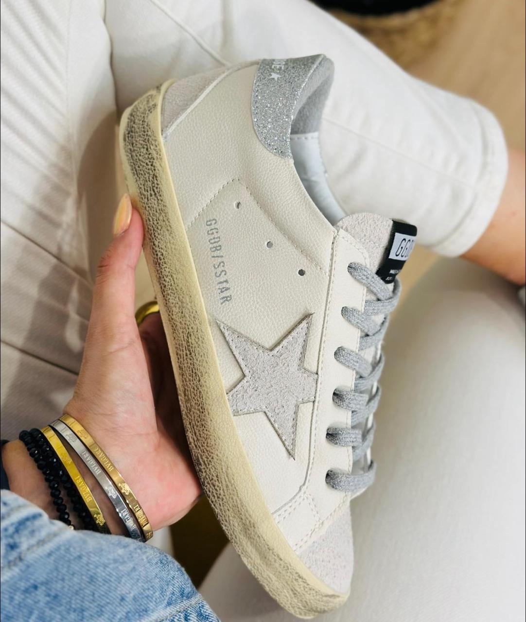 TENIS GOLDEN GOOSE GRIS LATE