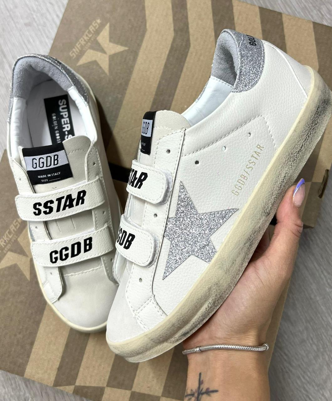 TENIS GOLDEN GOOSE CONTACT PLATA